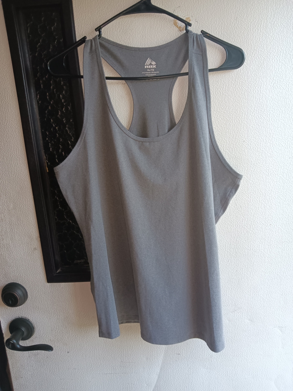 RBX Active Gray Racerback Tank Top - Size XL